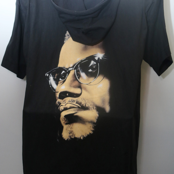 90's Vintage "MALCOM X" Specialty T-shirt Hoodie - Picture 5 of 5
